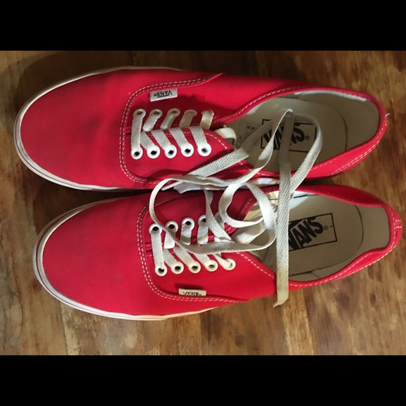 Vans Other - Men’s Red Authentic Skate Shoes 8.5